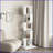 Bookshelf 5-Tier 360° Rotating with Clear Acrylic Shelves &amp; Anti-Toppling Base | White | Particle Board