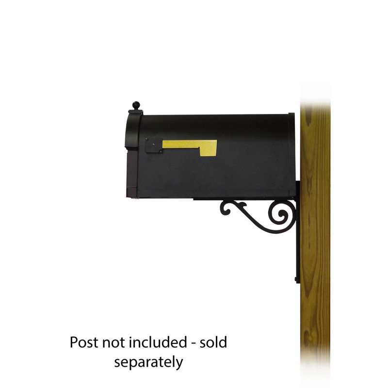 Berkshire Aluminum Post Mounted Mailbox with Magnetic Closure