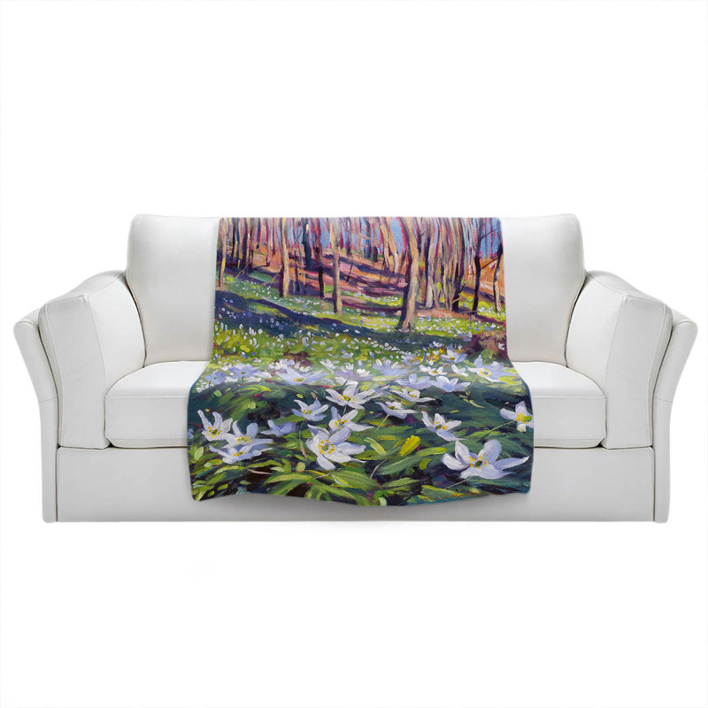 Hand Woven Throw Blanket, 68" x 80"