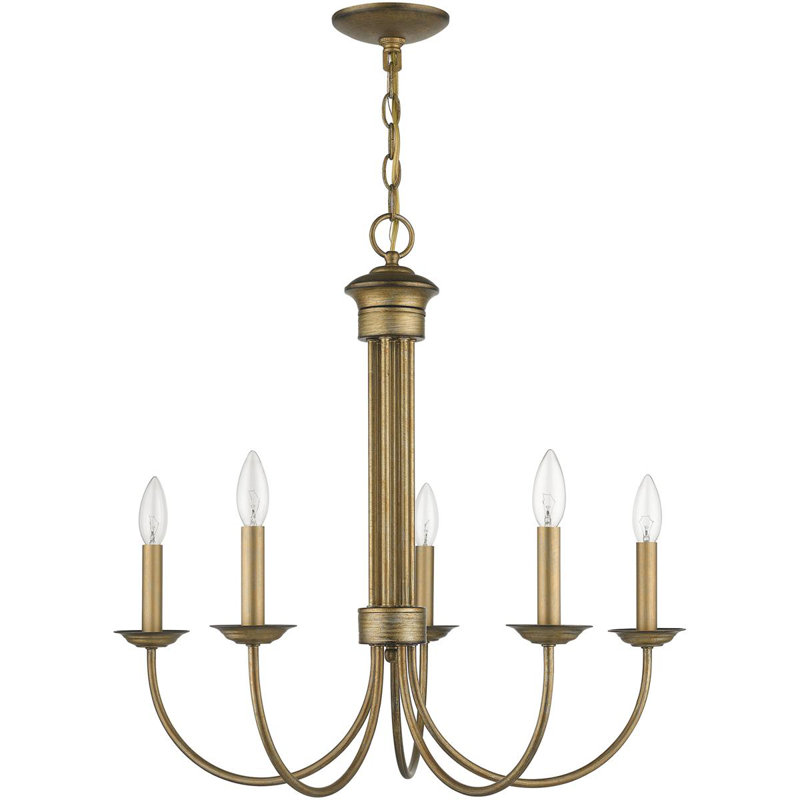 Lustre classique / traditionnel Katoya, H 25 po x l 7 po x P 14 po, 5