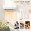 17 Stories 1000 Watt 6824 BTU Electric Wall Mounted Space Heater with Adjustable Thermostat and with Digital Display