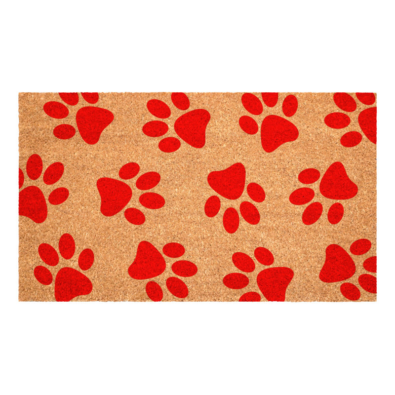 Paillasson Paw, Rouge, 24" W x 36" L