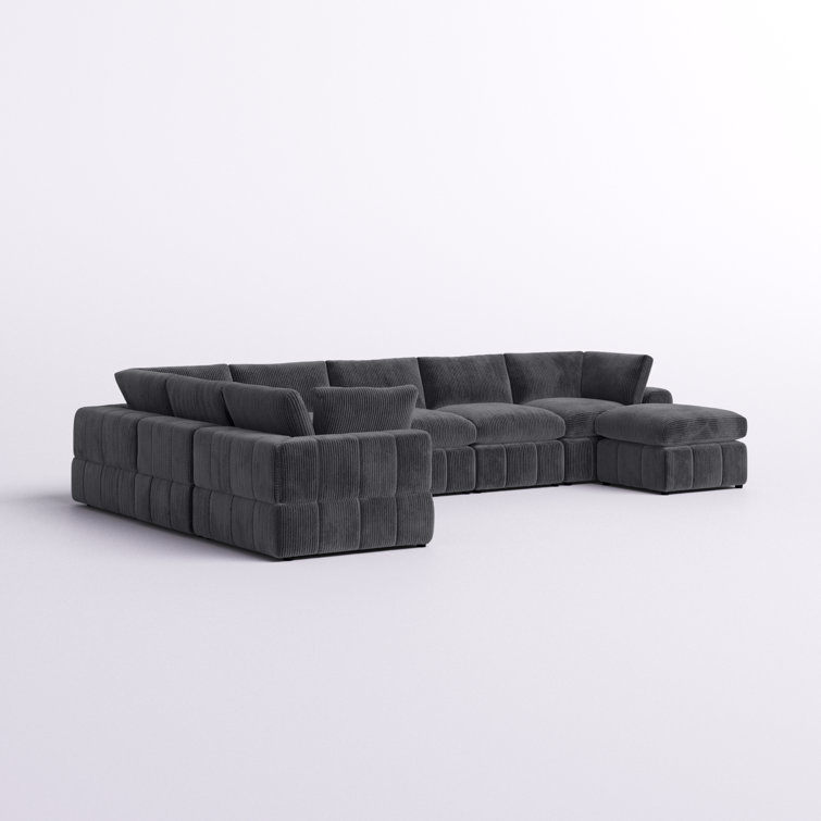 Aneea 8 - Piece Corduroy Sectional