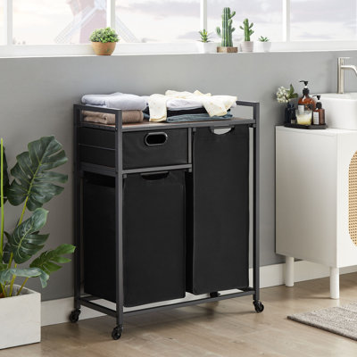 Fabric Laundry Cart with Wheels