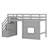 Loft Bed With Storage Staircase And Window-1153908616