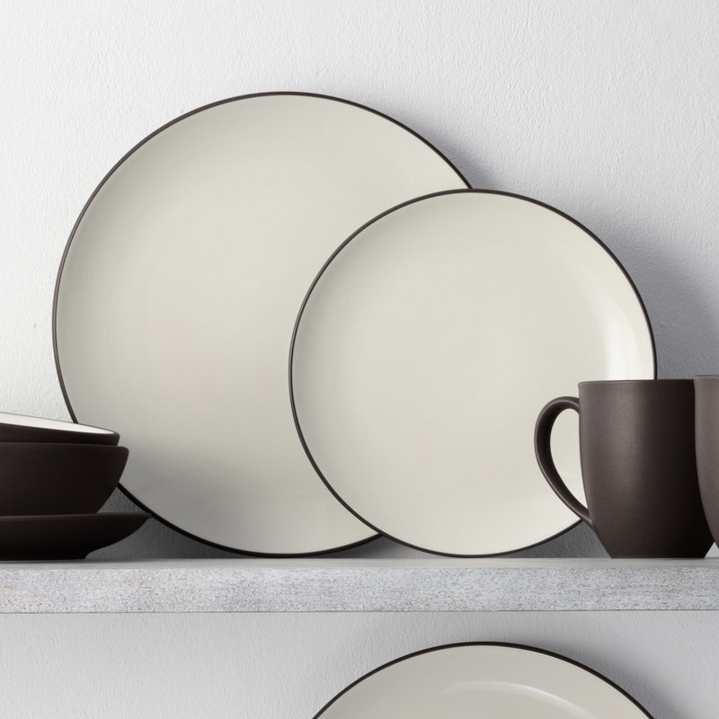 Assiettes plates Noritake Colorwave, 10 1/2 po, Chocolat