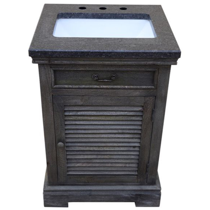 Ensemble de meuble-lavabo simple 23 po Eugune, Gris
