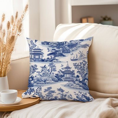 World and Countries Asian Style Chinoiserie Pattern VIII