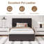 Base de lit plateforme tapissier, tête de lit et lattes en bois, aucun sommier requis-358729358-358729356