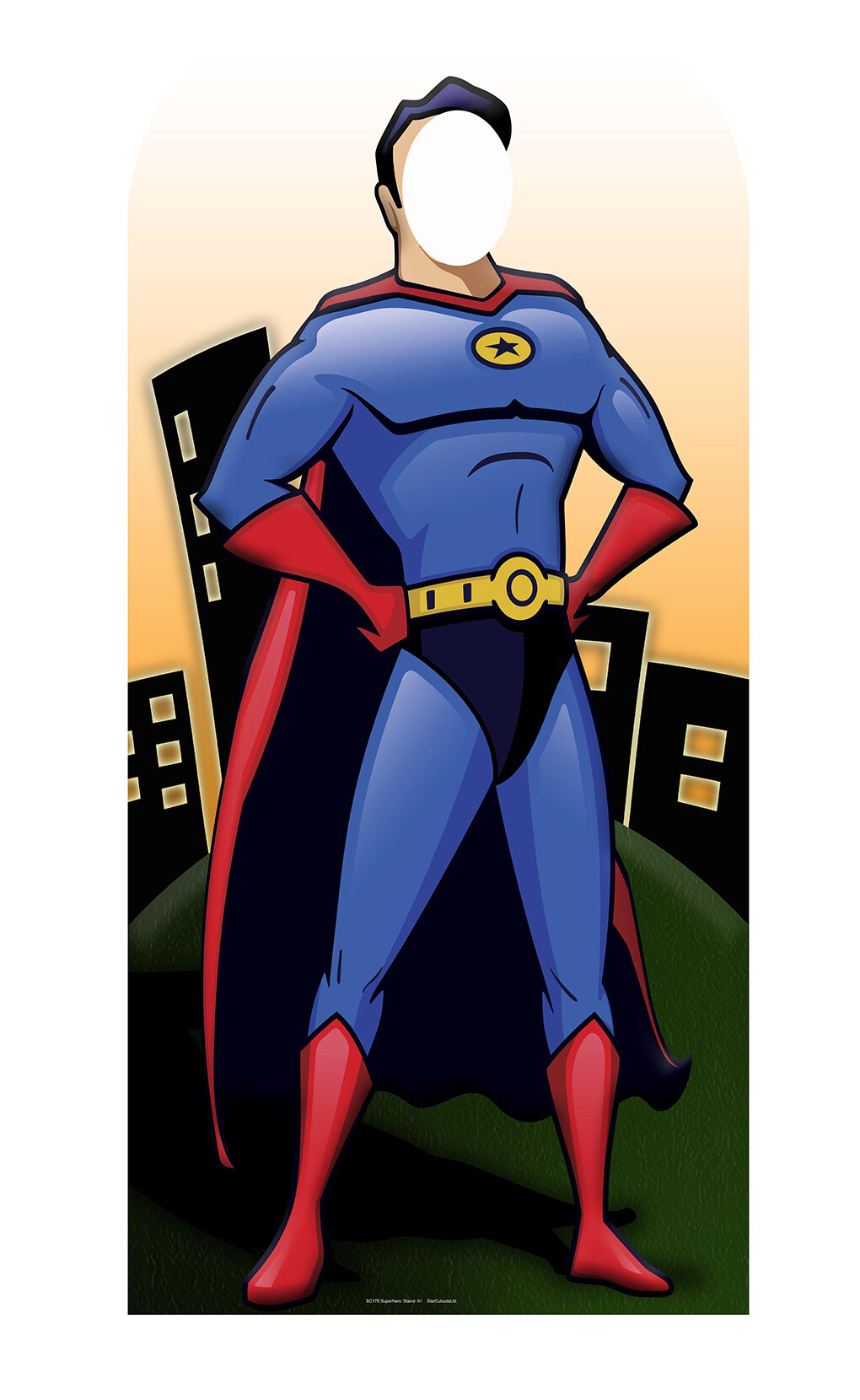 Lifesize Cardboard Cutout of Superhero Stand-in (SSCO176 ) buy cutouts at