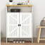 Armoire à chaussures moderne minimaliste en panneau de fibres à densité moyenne