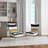 Black Striped Pattern - Upholstered Patterned Accent Side Chair
