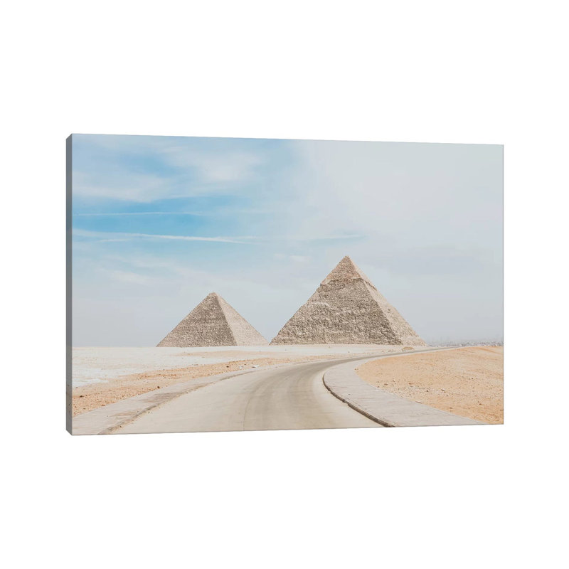 Pyramids Of Egypt by Luke Anthony Gramme - Wrapped Canvas Print, 101.6 cm H x 66.04 cm W x 3.175 cm D