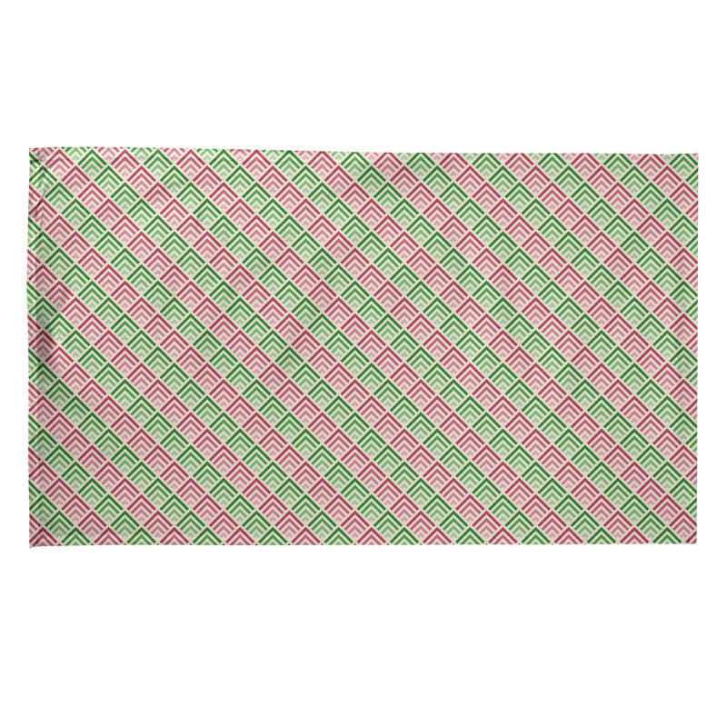 Mcguinness Tea Towel Kitchen Towel, Cotton Twill, Pink/Jade