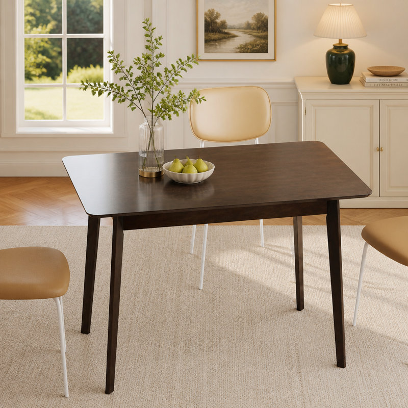 Table de salle à manger rectangulaire pour 4 personnes Mid-Century
