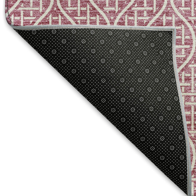 Premium Machine Washable Prisco Blush Rug, Rectangle 10' x 14'