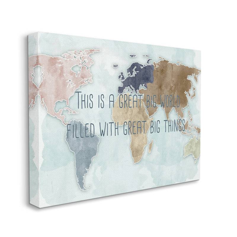 This Is A Great Big World, Toile tendue, H 30 po x l 40 po