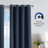Nautica Synthetic Solid Color Blackout Thermal Rod Pocket Curtain Panels-64819187-64819186