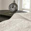 Couvre-lit très grand réversible crème - Rembourrage en coton prélavé pour un sommeil relaxant
