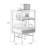 Nut-brown Solid Wood+Tempered Glass+Stainless Steel Display Cases