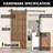 Black Rustic Arrow Design Non-Bypass Single Track One Door Hardware Kit( Door Not Included)-1004091564