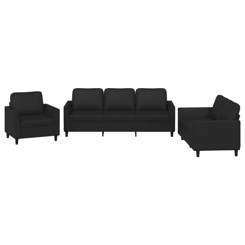 Ebern Designs Ria 3 Piece Faux Leather Living Room Set Wayfair