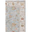 Tapis oriental en polyester bleu / or Xanthi-1105883989
