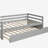 Twin Size Daybed with Trundle Frame Set-1299564942