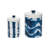  Dolomite 9 in. Multicolor Everyday Shibori Canisters Set of 2