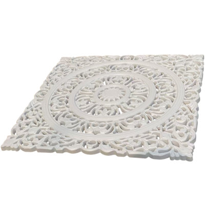 White European Vintage Wall Art Carved Wood Panels