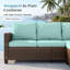 Outdoor Wicker Patio Seating Set-243312887