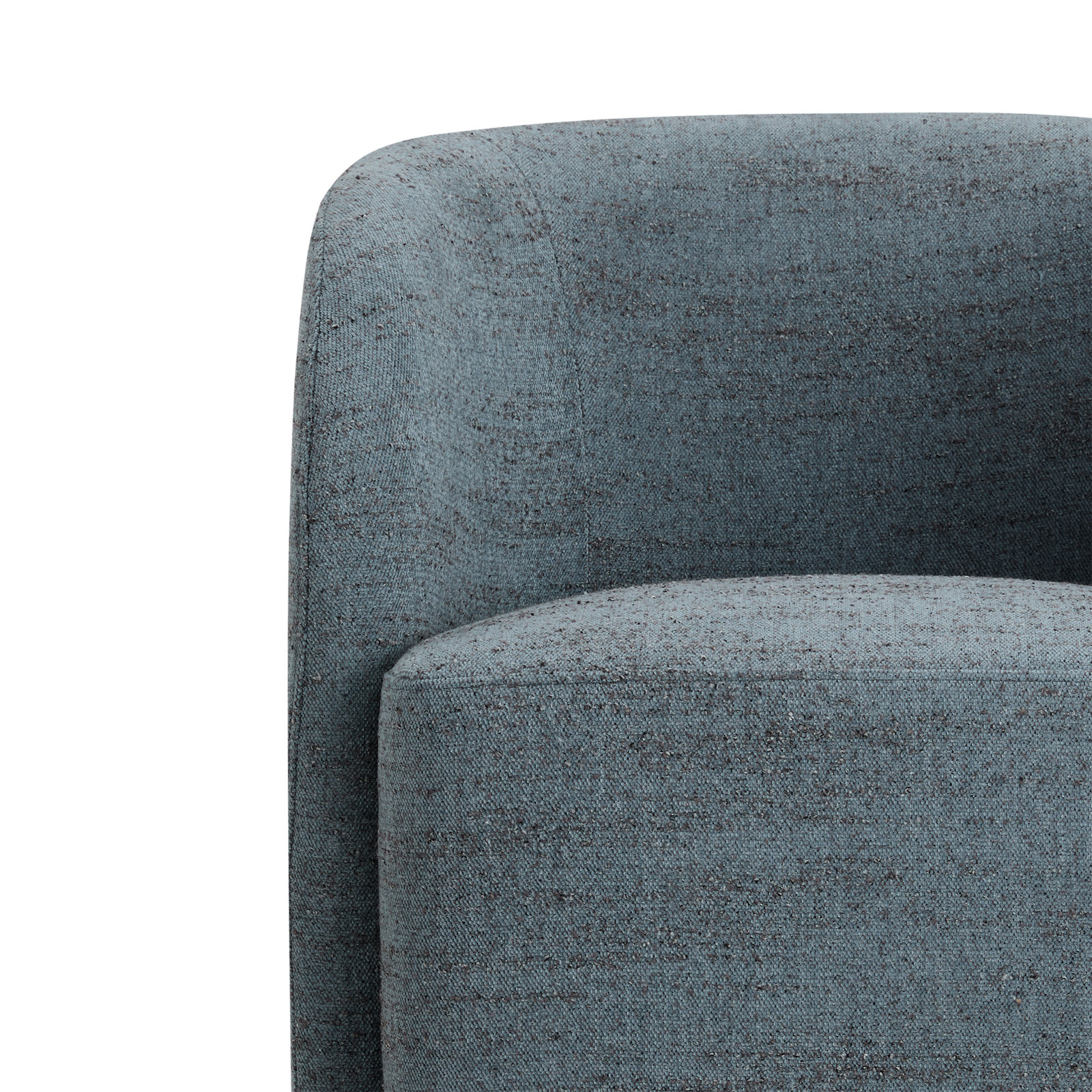 Frankie Caster Dining Chair, Steel Blue