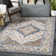 Machine Woven Blue/Brown/Grey Indoor Rug