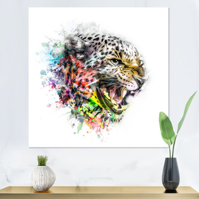 Motif de tigre coloré II - peinture