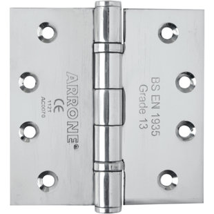 10.2cm H × 10.2cm W Butt Bearing Single Door Hinge