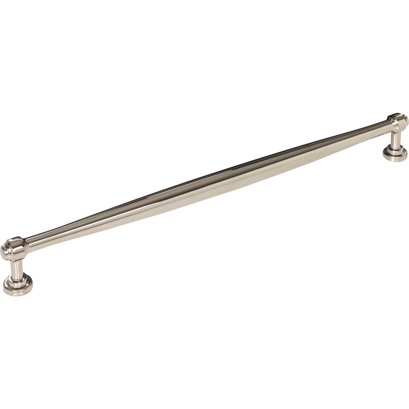 Ulster Bar Pull, 12" Center to Center, Polished Nickel