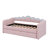 Twin XL Size Cushioned Daybed With Trundle And LED Light, Trundle Adjustable To Horizontal Or Vertical Position-2119569189