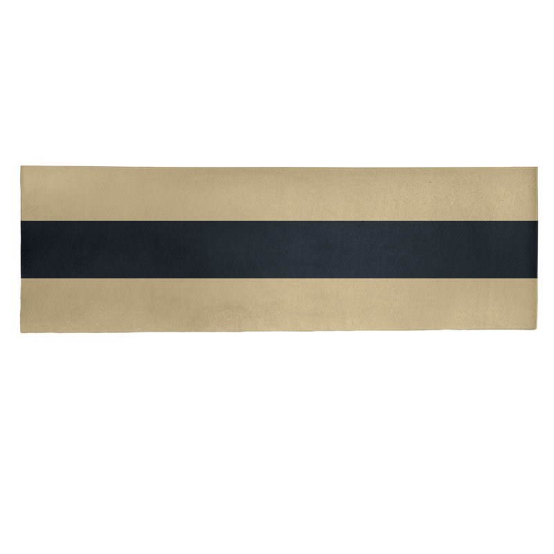 Tapis à rayures en poly-ivoire new orléans, Tapis de couloir 2 pi 6 po x 8 pi