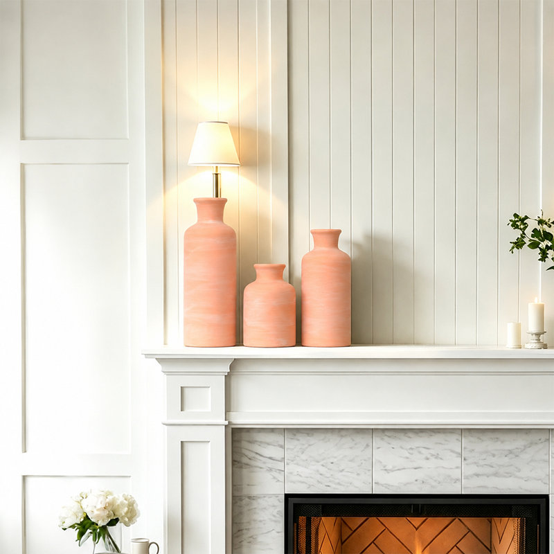 Ensemble de vases en céramique Dalonte, Orange
