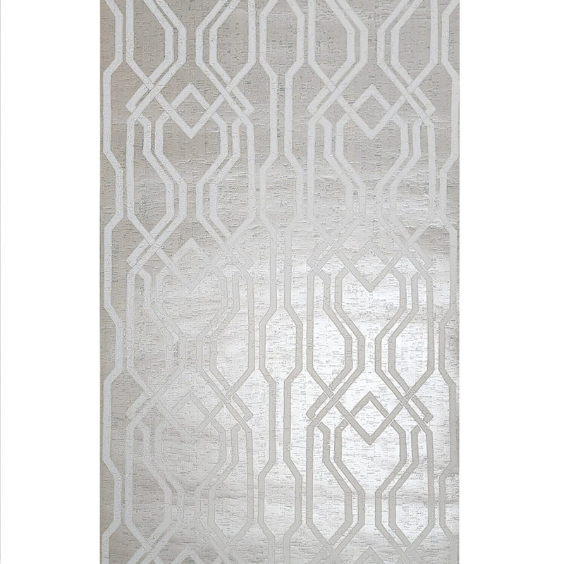 Papier peint liège naturel capuccle taupe brun clair métallique mat blanc