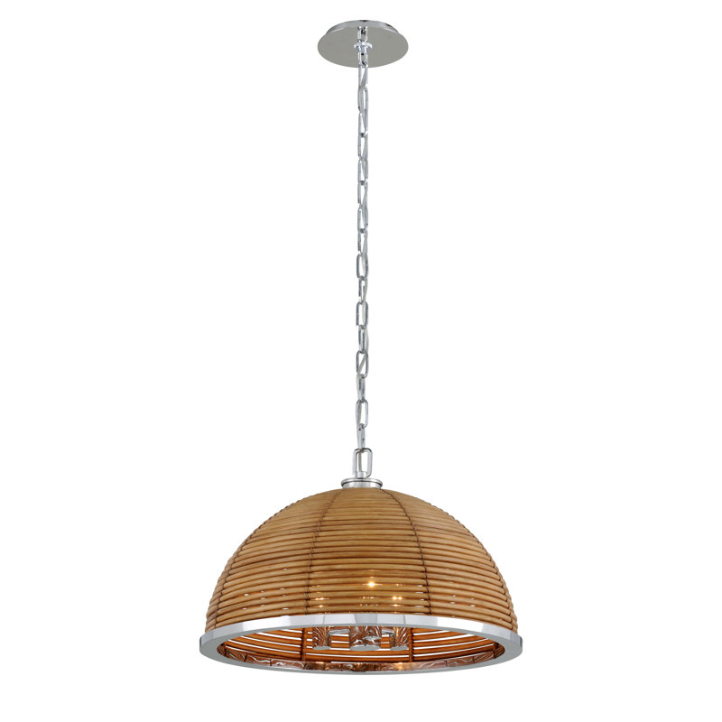 Luminaire pour dôme 3 lumières unique Carayes