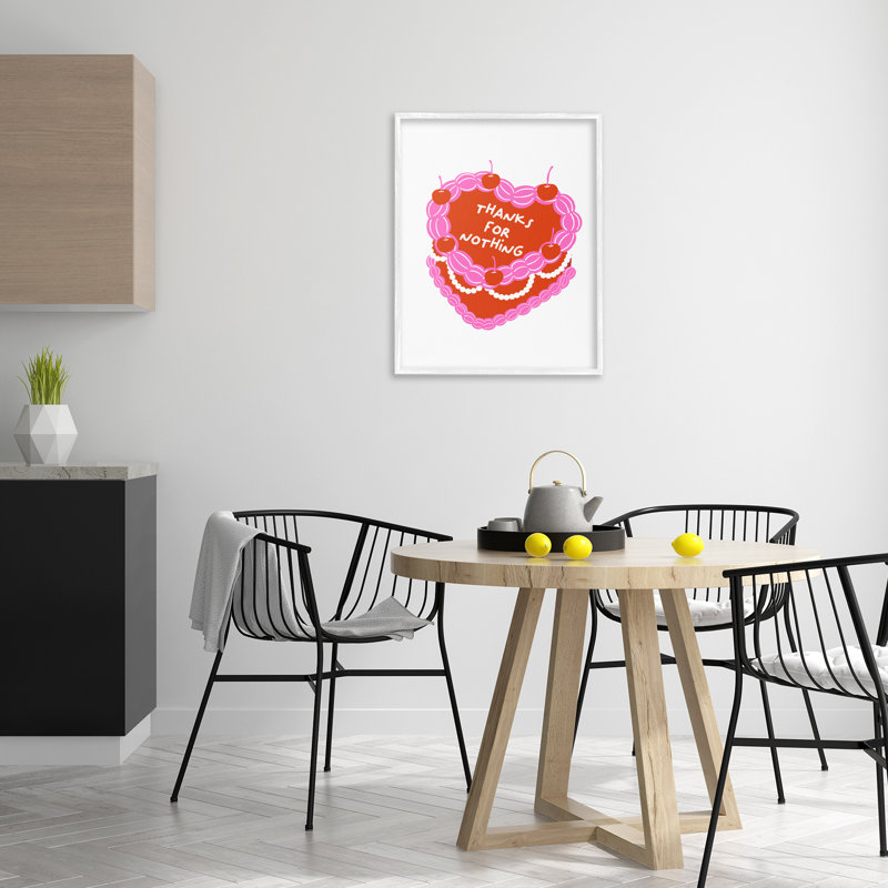 Merci pour rien, art giclée par House of Lulu, H 30 po x l 24 po, Estampe numérique encadrée blanc bord de mer