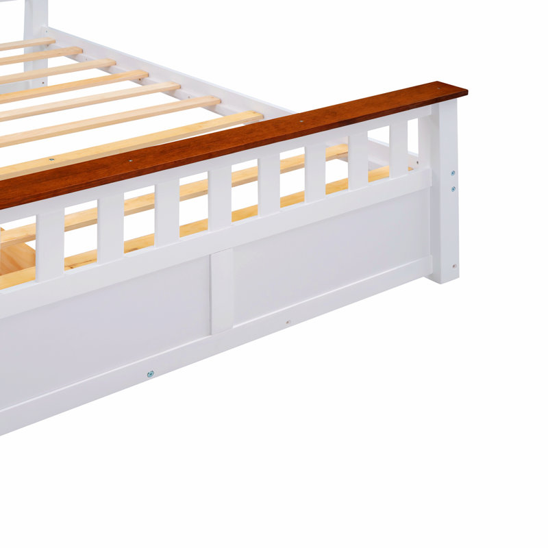 Leshunda Wood Platform Bed With Drawers