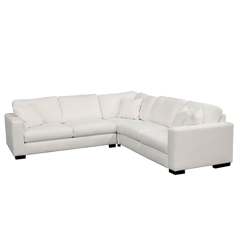 Concord Performance White Modular 3 Piece Sectional
