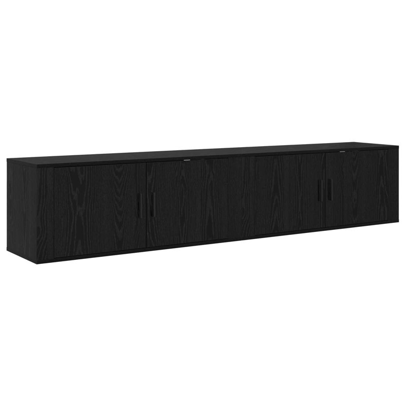 TV Stand, 40cm H x 100cm L x 34.5cm W, Black Oak