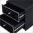 Jabir Black And Silver Accent Table