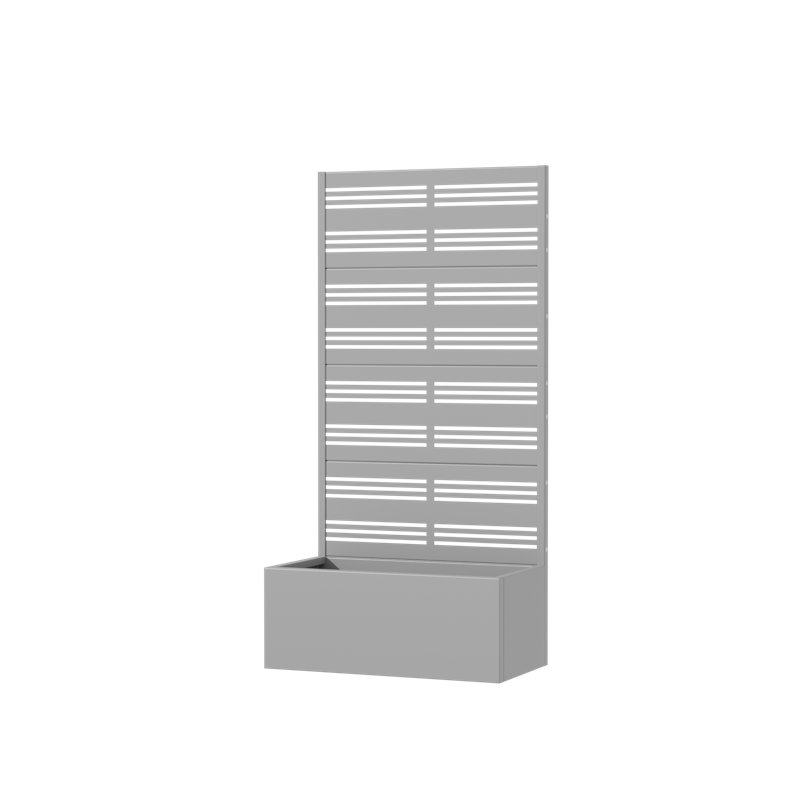 Liora 59 in. H x 30 in. W Planter Box with Metal, 59 in. H x 30 in. W