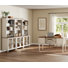 2 - Piece Office Set, 56" Executive Desk & Set Of 3 Bookcases With Glass Doors