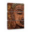 Visage de Bouddha sculpté sur toile, ensemble de 3 pièces-768589307