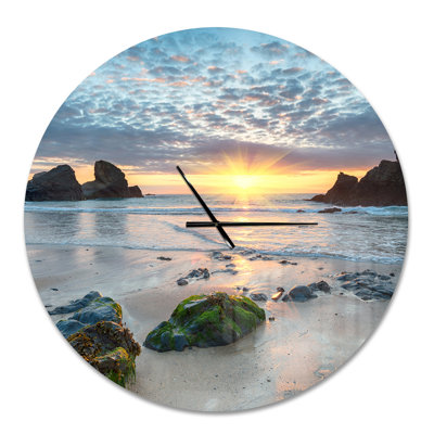 Beautiful Porthcothan Bay - Modern wall clock